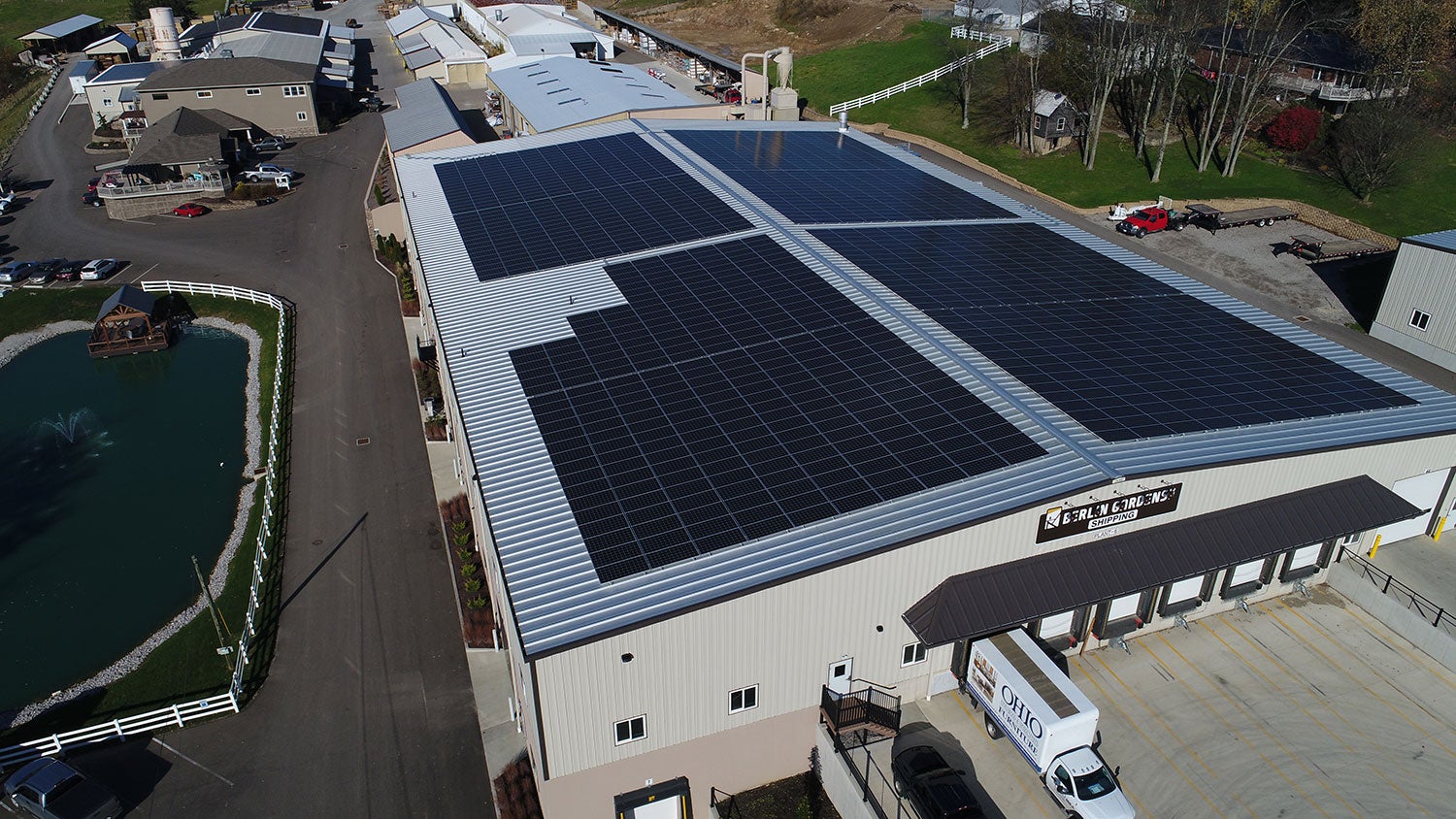 587 kW Roof Mount at Berlin Gardens in Berlin, OH